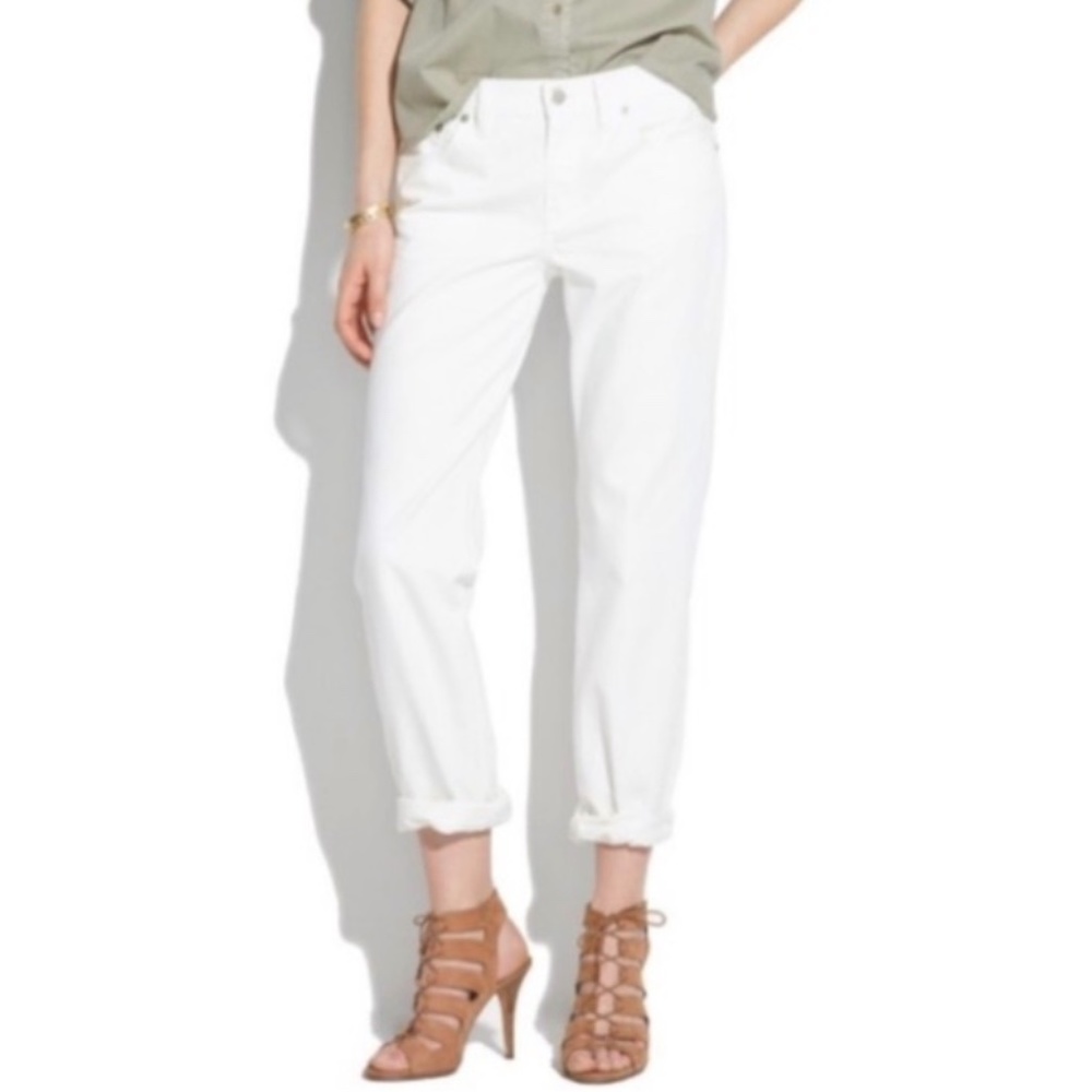 FLASH SALE! Madewell White Boy Jeans